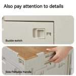 Naturehike Outdoor Große Kapazität Klappbare Aufbewahrungsbox Tragbarer Campingtisch, 23L Light Gray, 52L Light Gray – Bild 7