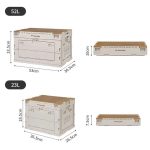 Naturehike Outdoor Große Kapazität Klappbare Aufbewahrungsbox Tragbarer Campingtisch, 23L Light Gray, 52L Light Gray – Bild 8