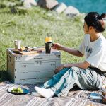 Naturehike Outdoor Große Kapazität Klappbare Aufbewahrungsbox Tragbarer Campingtisch, 23L Light Gray, 52L Light Gray – Bild 10