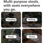 Naturehike Klapphocker Tragbarer Outdoor-Camping-Aluminiumstuhl – Bild 8