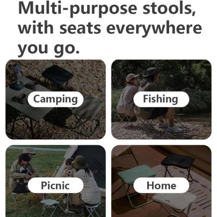 Naturehike Klapphocker Tragbarer Outdoor-Camping-Aluminiumstuhl – Bild 8