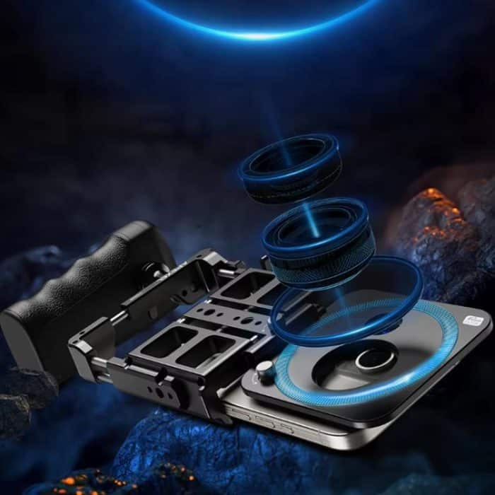 APEXEL VideoRig 2 Pro Smart Bluetooth-Griff Mobile Fotografie Kaninchenkäfig-Set, APL-VG05CH – Bild 2