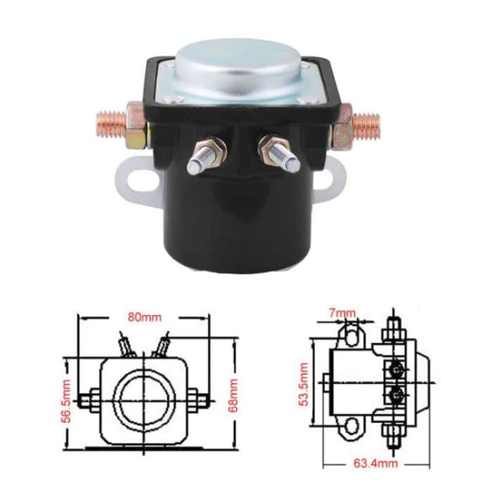Hochleistungs-Starter-Magnetrelais für Ford/Jeep/Lincoln/Mercury 1958–1991 SW-3-Teile – Bild 3