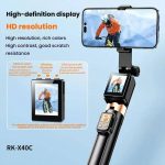 Handy-Bildschirmspiegelung Selfie-Stick Echtzeitanzeige Handy-Rückfoto Live-Stativständer – Bild 4