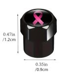 2 Sätze Automodifikation Aluminium-Reifenventilkappen, Auspicious Clouds, Colorful Ribbon – Bild 3