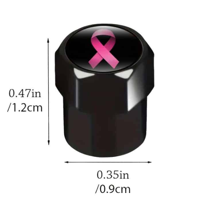 2 Sätze Automodifikation Aluminium-Reifenventilkappen, Auspicious Clouds, Colorful Ribbon – Bild 3