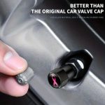 2 Sätze Automodifikation Aluminium-Reifenventilkappen, Auspicious Clouds, Colorful Ribbon – Bild 5