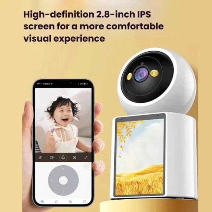WiFi Two-Way Video Call Smart Panoramic Camera With 2.8-Inch Screen Supports Voice Wake-Up And One-Button Calling – Bild 7
