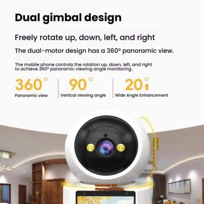 WiFi Two-Way Video Call Smart Panoramic Camera With 2.8-Inch Screen Supports Voice Wake-Up And One-Button Calling – Bild 8