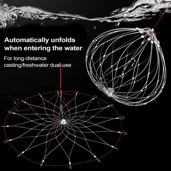 Automatisch einziehbarer Krabbenkäfig, Drahtkrabbenkäfig zum Öffnen und Schließen, Diameter 52cm/16 Strands, Diameter 52cm/20 Strands, Diameter 62cm/20 Strands, Diameter 72cm/20 Strands – Bild 3
