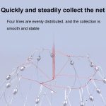 Automatisch einziehbarer Krabbenkäfig, Drahtkrabbenkäfig zum Öffnen und Schließen, Diameter 52cm/16 Strands, Diameter 52cm/20 Strands, Diameter 62cm/20 Strands, Diameter 72cm/20 Strands – Bild 6