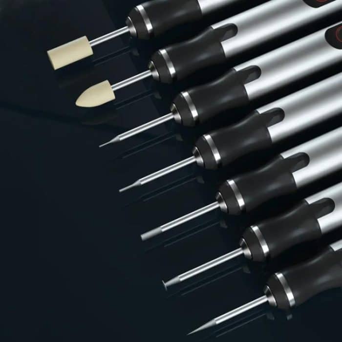 MaAnt D2 Wiederaufladbarer, geschwindigkeitsregulierender elektrischer Schleifstift, kleine Schleifmaschine mit 7 Schleifköpfen – Bild 2