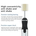 MaAnt D2 Wiederaufladbarer, geschwindigkeitsregulierender elektrischer Schleifstift, kleine Schleifmaschine mit 7 Schleifköpfen – Bild 11