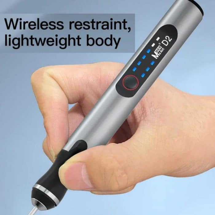 MaAnt D2 Wiederaufladbarer, geschwindigkeitsregulierender elektrischer Schleifstift, kleine Schleifmaschine mit 7 Schleifköpfen – Bild 6