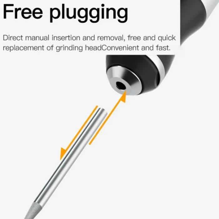 MaAnt D2 Wiederaufladbarer, geschwindigkeitsregulierender elektrischer Schleifstift, kleine Schleifmaschine mit 7 Schleifköpfen – Bild 10