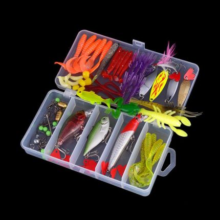 Outdoor-Angelausrüstung Bionischer Köder Luya Pailletten-Köder-Set, 91-in-1, 102-in-1, 120-in-1