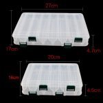 Große Kapazität Doppelschicht Köder Aufbewahrungsbox Angelhaken String Haken Werkzeugkasten, 10-grids, 14-grids – Bild 3