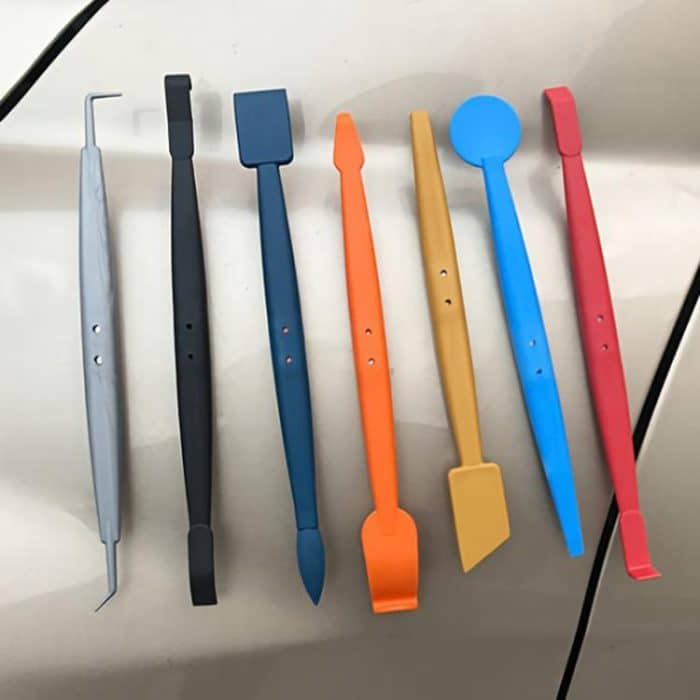 Auto Wrap Trimmen Rand Tönung Werkzeug Solar Film Mit Magnetische Rakel Schaber Kit, 7pcs /Set – Bild 7