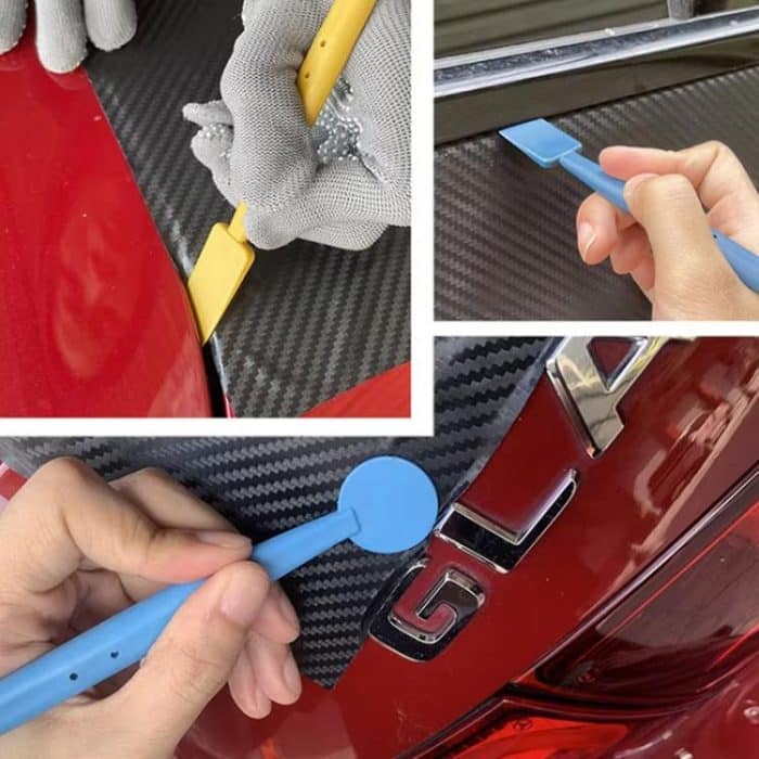 Auto Wrap Trimmen Rand Tönung Werkzeug Solar Film Mit Magnetische Rakel Schaber Kit, 7pcs /Set – Bild 8