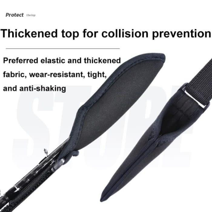 Einstellbarer hochelastischer Angelrutengurt Köderrutengurt Angelrutenschutzhülle, 59-130cm without Straps, 59-130cm with Straps, 40-75cm without Straps – Bild 3