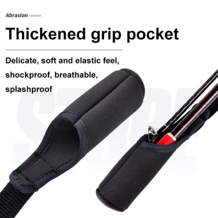 Einstellbarer hochelastischer Angelrutengurt Köderrutengurt Angelrutenschutzhülle, 59-130cm without Straps, 59-130cm with Straps, 40-75cm without Straps – Bild 4