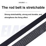 Einstellbarer hochelastischer Angelrutengurt Köderrutengurt Angelrutenschutzhülle, 59-130cm without Straps, 59-130cm with Straps, 40-75cm without Straps – Bild 5