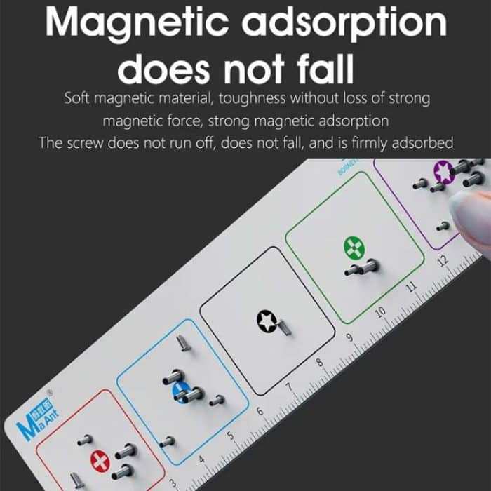 MaAnt CX-002 Handy-Computer-Reparatur Kleine Schrauben Nägel Magnetisches Aufbewahrungspad Super-Magnetstreifen – Bild 7