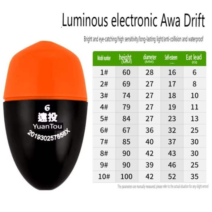 Elektronischer Leuchtschwimmer für das Nachtfischen, Meeresfischen, ABS-Anti-Fall-Schwimmer, 3, 4 – Bild 3