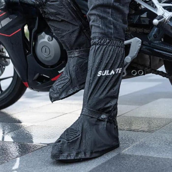 SULAITE Motorrad-Überschuh, verdickt, rutschfest, verschleißfest, Regenschuhe, Outdoor-Reiten, Regenstiefel für Erwachsene, S, M, L, XL, 2XL – Bild 8