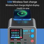 MaAnt DianBa No.1 Pro Multi-Port-Ladegerät 9-Ports mit Digitalanzeige Power Wireless Charger, DianBa No.1 Pro, EU Plug – Bild 13