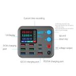 MaAnt DianBa No.1 Pro Multi-Port-Ladegerät 9-Ports mit Digitalanzeige Power Wireless Charger, DianBa No.1 Pro, EU Plug – Bild 3