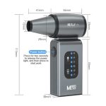 Hurricane Turbo Fan Bürstenloser Hochgeschwindigkeits-Handstaubgebläse für Autos, JF-1 – Bild 11