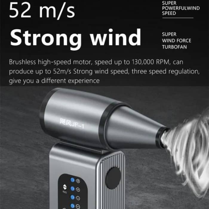 Hurricane Turbo Fan Bürstenloser Hochgeschwindigkeits-Handstaubgebläse für Autos, JF-1 – Bild 3