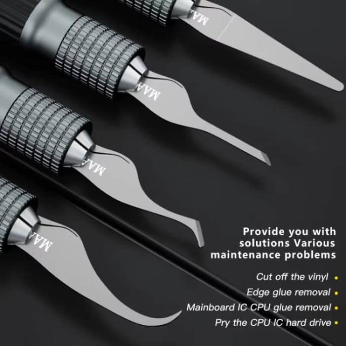 4 in 1 Klinge Hebeln IC/CPU Festplatte Klinge Handy Motherboard Reparatur Schaben Gum Entschleimung Werkzeuge, MY-102 – Bild 2