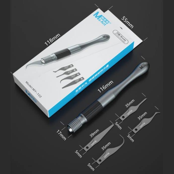 4 in 1 Klinge Hebeln IC/CPU Festplatte Klinge Handy Motherboard Reparatur Schaben Gum Entschleimung Werkzeuge, MY-102 – Bild 9