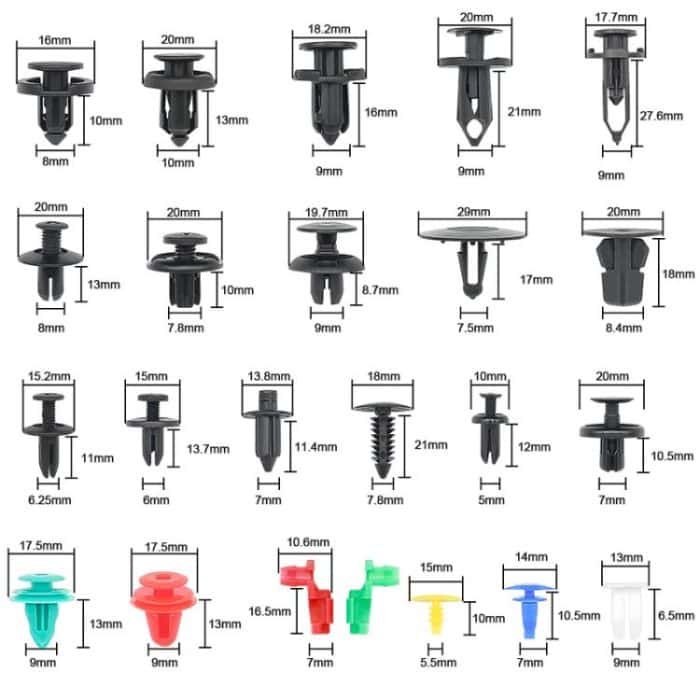 Auto-Halteklammern Befestigungselemente Remover Kit Automotive Clips Set, 680pcs /Set – Bild 4