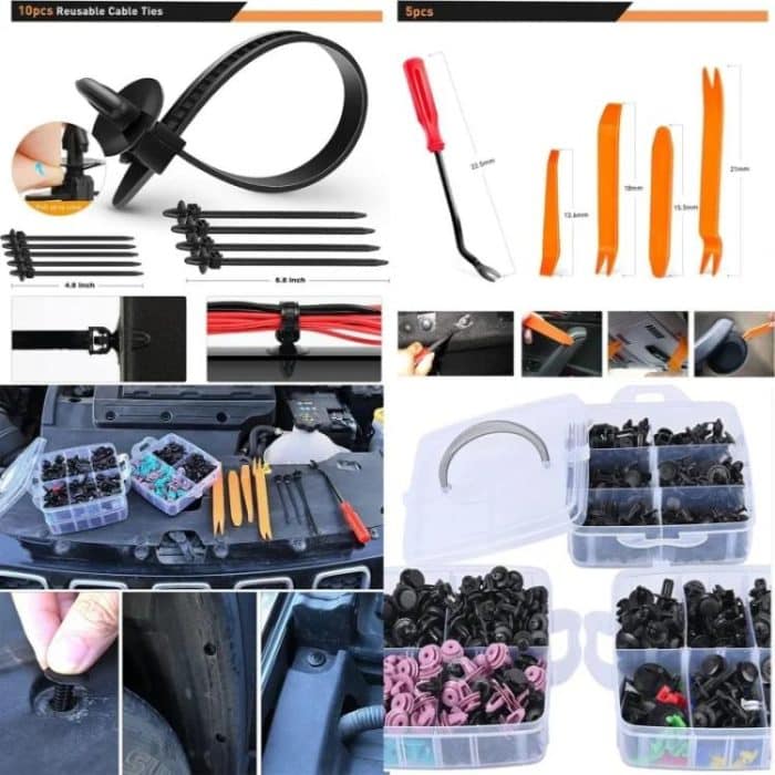 Auto-Halteklammern Befestigungselemente Remover Kit Automotive Clips Set, 680pcs /Set – Bild 5