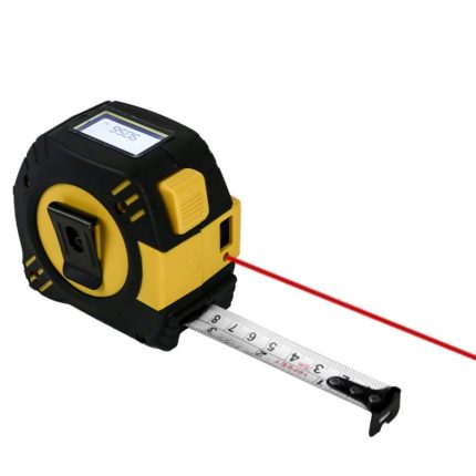 2-in-1 wiederaufladbarer Infrarot-Laser-Entfernungsmesser + 5 m Maßband, Laser 40m, Laser 80m