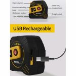 2-in-1 wiederaufladbarer Infrarot-Laser-Entfernungsmesser + 5 m Maßband, Laser 40m, Laser 80m – Bild 5