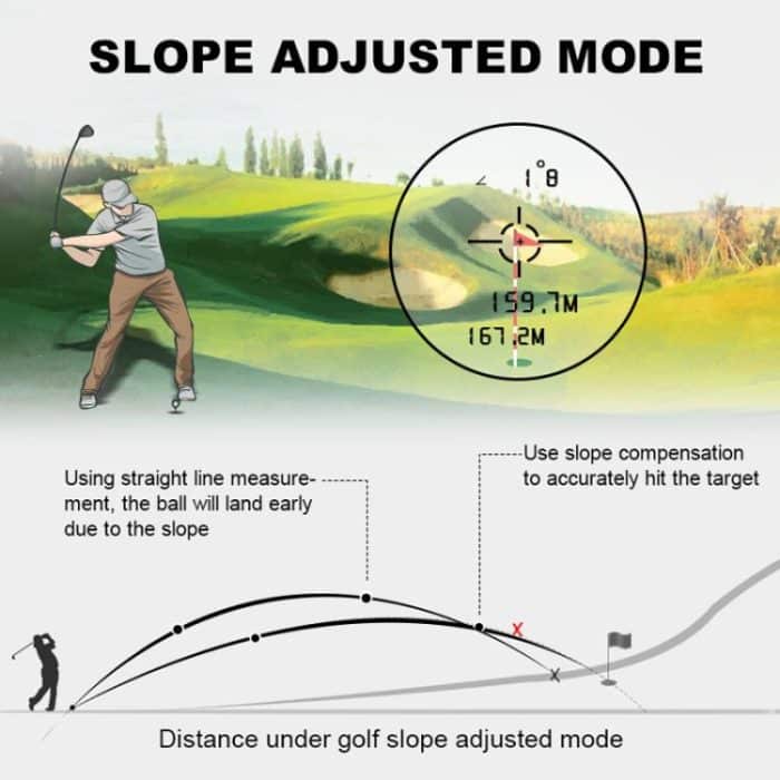 ARTBULL Lock Flag Ramp Outdoor Golf Laser-Entfernungsmesser-Teleskop, 600m, 1000m – Bild 7