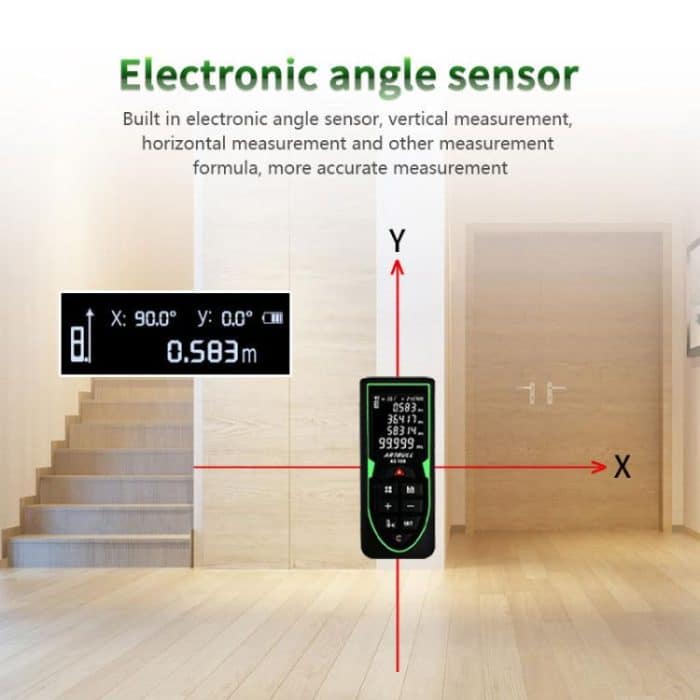 ARTBULL Laser-Entfernungsmesser Handheld-Raummessgerät Elektronisches Lineal, ARTBULL 100m – Bild 7