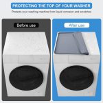 Multifunktionales Tischset für Kühlschrank, Waschmaschine, Silikon, rutschfest, wasserdicht, 50 x 60cm Black, 50 x 60cm Gray, 60 x 60cm Black, 60 x 60cm Gray, 60 x 65cm Black, 60 x 65cm Gray – Bild 4