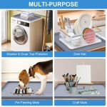 Multifunktionales Tischset für Kühlschrank, Waschmaschine, Silikon, rutschfest, wasserdicht, 50 x 60cm Black, 50 x 60cm Gray, 60 x 60cm Black, 60 x 60cm Gray, 60 x 65cm Black, 60 x 65cm Gray – Bild 5