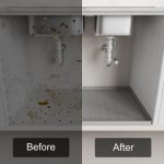 Küche unter Waschbecken wasserdichte Anti-Rutsch-Anti-Fett-Wärmedämmung Drainage Matten, 71 x 56 x 2cm, 86 x 56 x 2.5cm – Bild 6