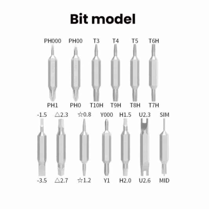 27 In 1 Dual Bits Präzision Schraubendreher Tool Kit Mini Handy Computer Brillen Reparatur Werkzeug – Bild 3