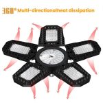 Fünfblättriges faltbares, umwandelbares LED-Pflanzenlicht, Gewächshaus, Kindergarten, rote und blaue Pflanzenfülllichter, 216 LEDs, 252 LEDs, 288 LEDs – Bild 4