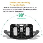 Fünfblättriges faltbares, umwandelbares LED-Pflanzenlicht, Gewächshaus, Kindergarten, rote und blaue Pflanzenfülllichter, 216 LEDs, 252 LEDs, 288 LEDs – Bild 6