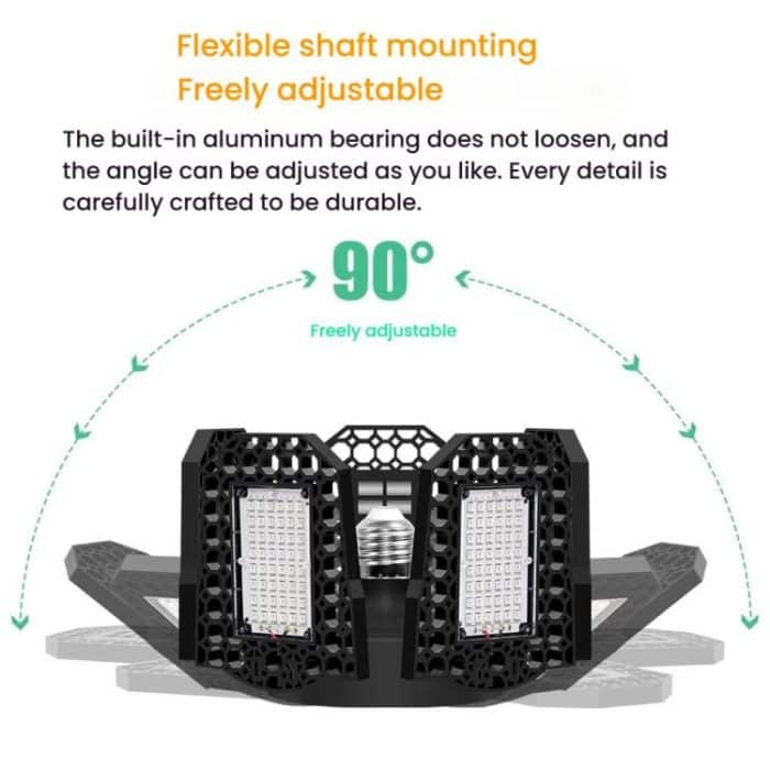 Fünfblättriges faltbares, umwandelbares LED-Pflanzenlicht, Gewächshaus, Kindergarten, rote und blaue Pflanzenfülllichter, 216 LEDs, 252 LEDs, 288 LEDs – Bild 6