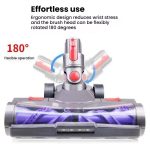 Für Dyson V7 V8 V10 V11 V15 Staubsauger Doppelrollen-Direktantriebsbürstenkopf mit LED-Licht, Double Roller Direct Drive Brush Head – Bild 4