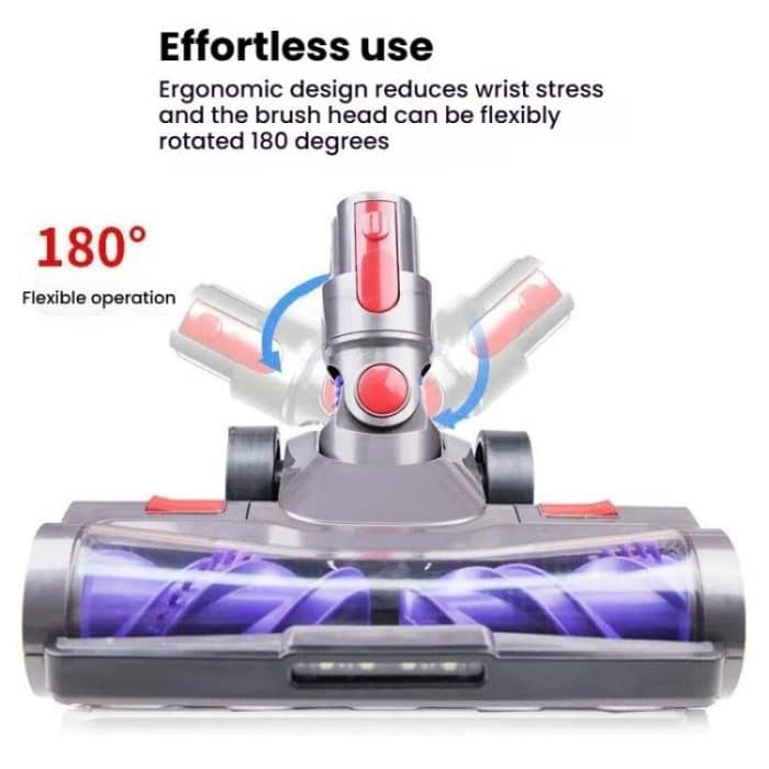 Für Dyson V7 V8 V10 V11 V15 Staubsauger Doppelrollen-Direktantriebsbürstenkopf mit LED-Licht, Double Roller Direct Drive Brush Head – Bild 4
